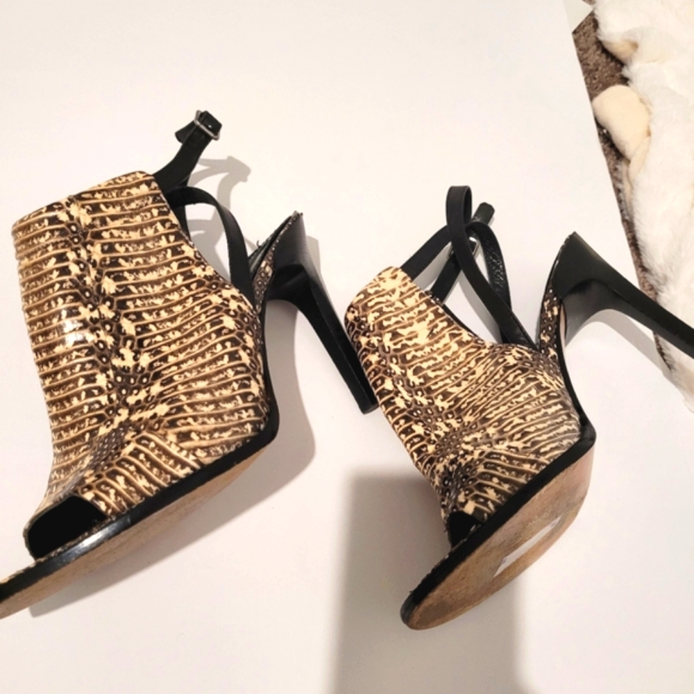 Rachel Zoe Open Toe Strap Heels Size 10